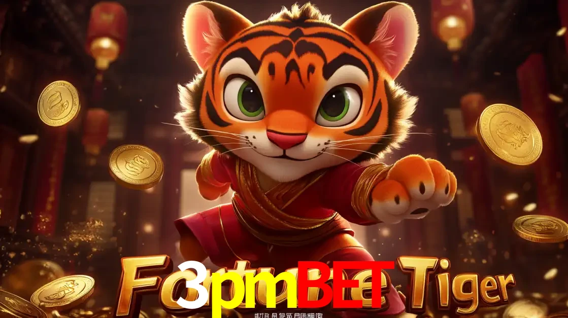 O carismático mascote do jogo de slot Fortune Tiger, um tigre fofo em pose de artes marciais, pronto para trazer sorte e multiplicadores de ganhos no cassino online 3pmbet.